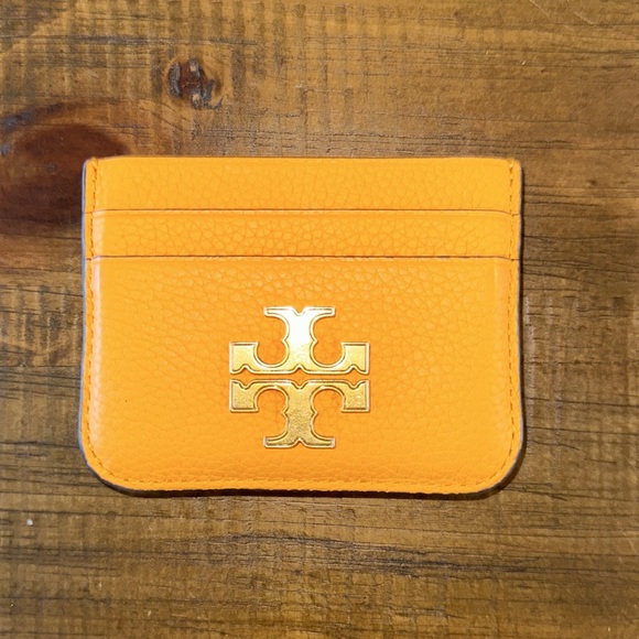 Tory Burch Orange Card Holder - Picture 1 of 4